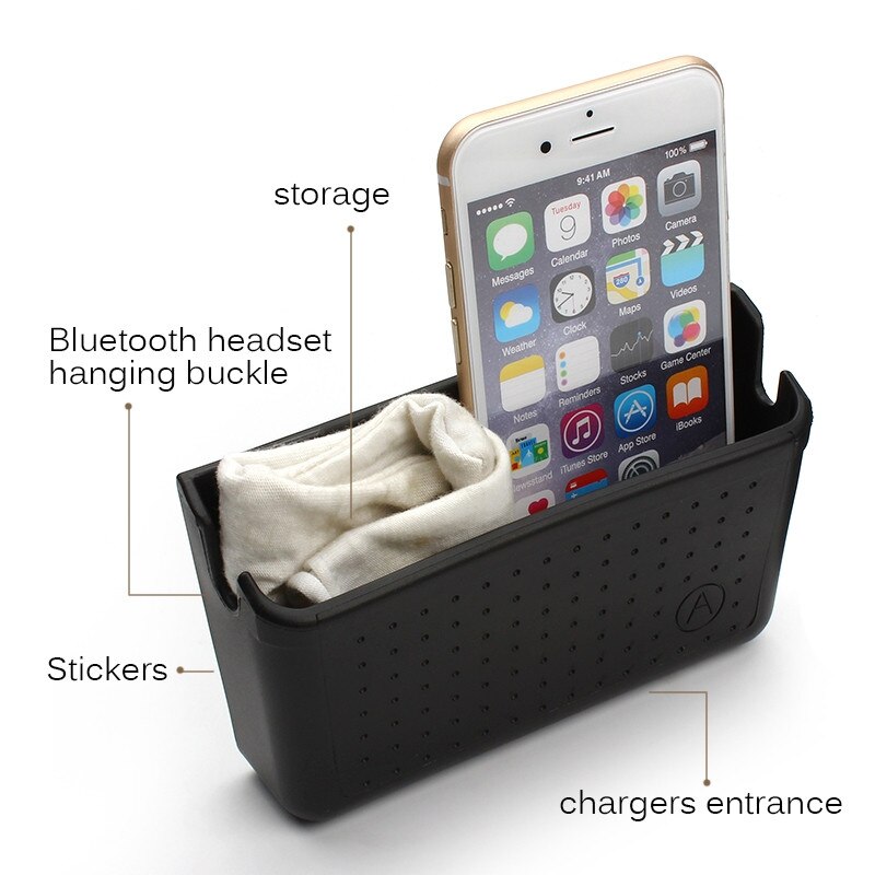 Packages mailed mobile phones frame Car Storage Box For Mobile Phone Bluetooth Pylons Car Containers Pocket 1pc