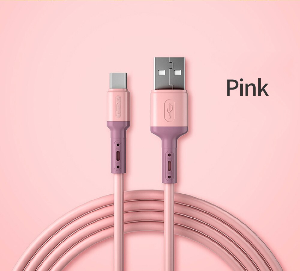 USB 5A Type C Cable For Samsung S20 Huawei P40 Mate 30 Mobile Phone Fast Charge Wire Cable Original Supercharge Super Charger: pink