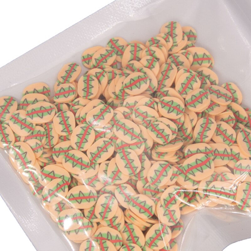 30g pan, pizza, queso, forma de hamburguesa rebanadas de arcilla polimérica rociadores para manualidades Fabricación de bricolaje Slimes relleno de resina acrílica: 8 small