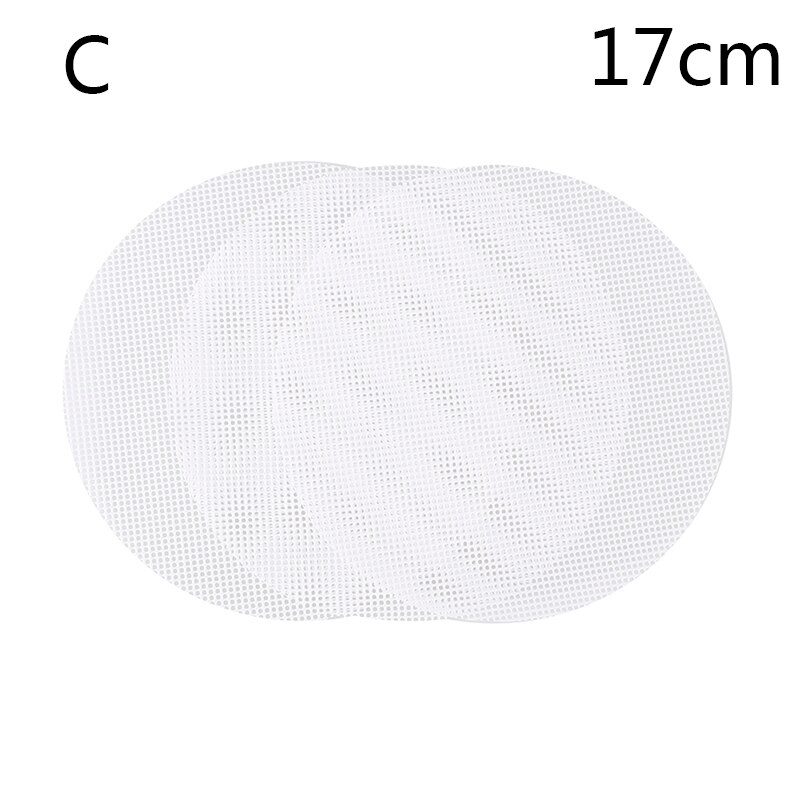 3Pc Round Non-Stick Silicone Steamer Pad White Dim Sum Paper Home Restaurant Steamers Mat Kitchen Cooking Tools: C