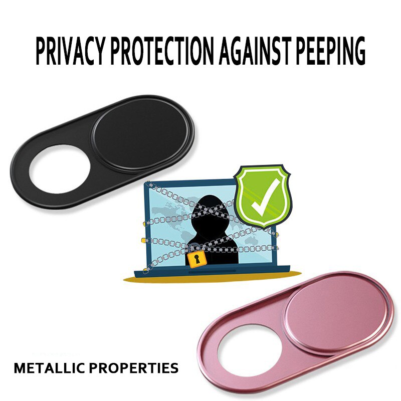6PCS Universal Mobile Phone Privacy Webcam Cover for Laptop iPhone Samsung iPad Aluminum Alloy Black Silver Lens Camera Cover