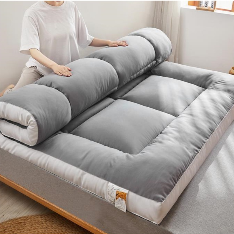 Tatami madrass myk sovesal enkeltseng matte soyafiber polstret gulvmatte dobbel madrass for komfortabel søvn sammenleggbar