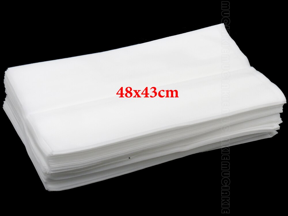 50PCS 48x43CM Non-woven Fabric Degradable Plant Seedling Tree Shrub Grow Bags Root Pouch Garden Planter Protective Bags