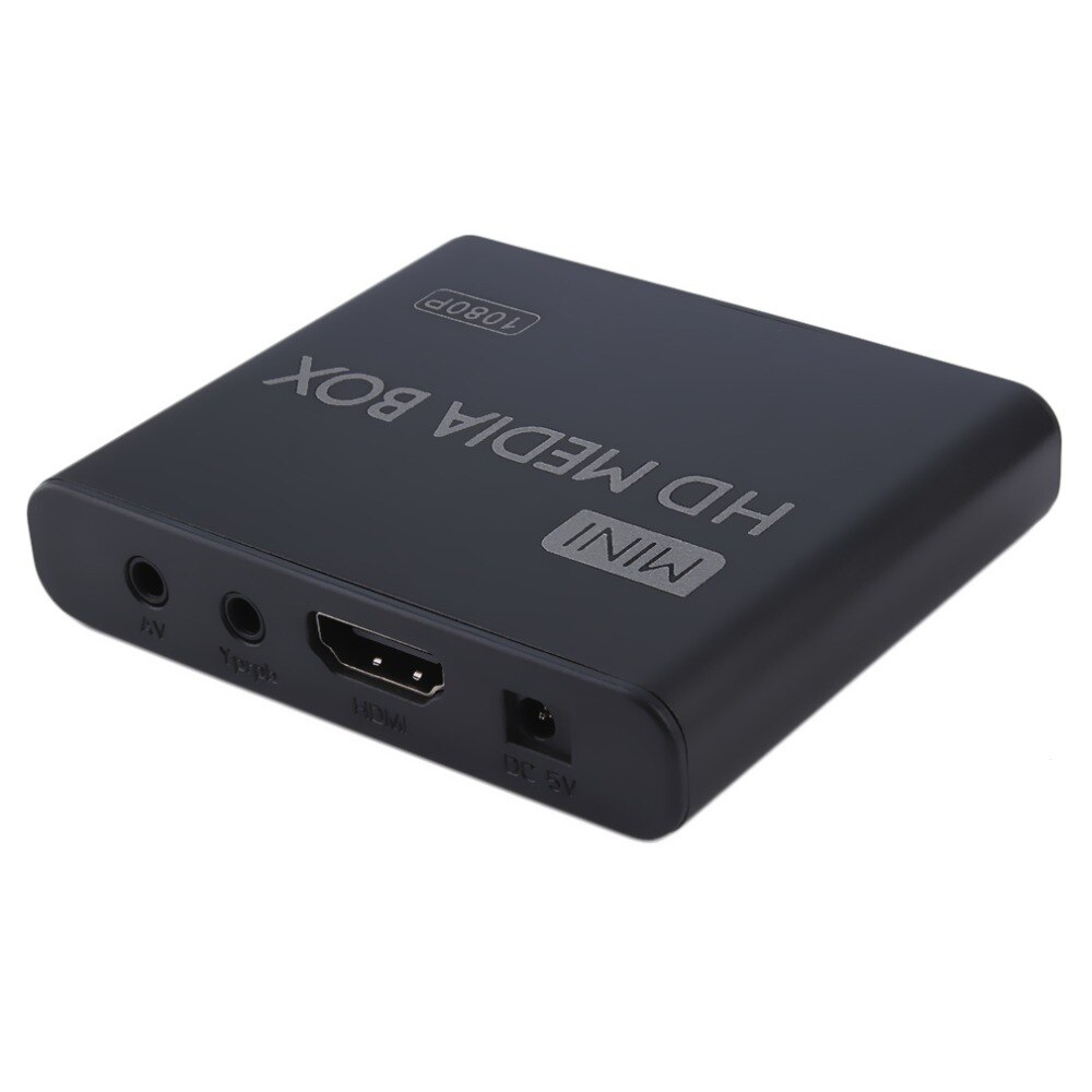 Mini Media Player 1080P Mini Hdd Media Box Tv Box Video Lettore Multimediale Full Hd con Mmc Sd Card lettore di 100Mpbs Au Ue Spina Degli Stati Uniti