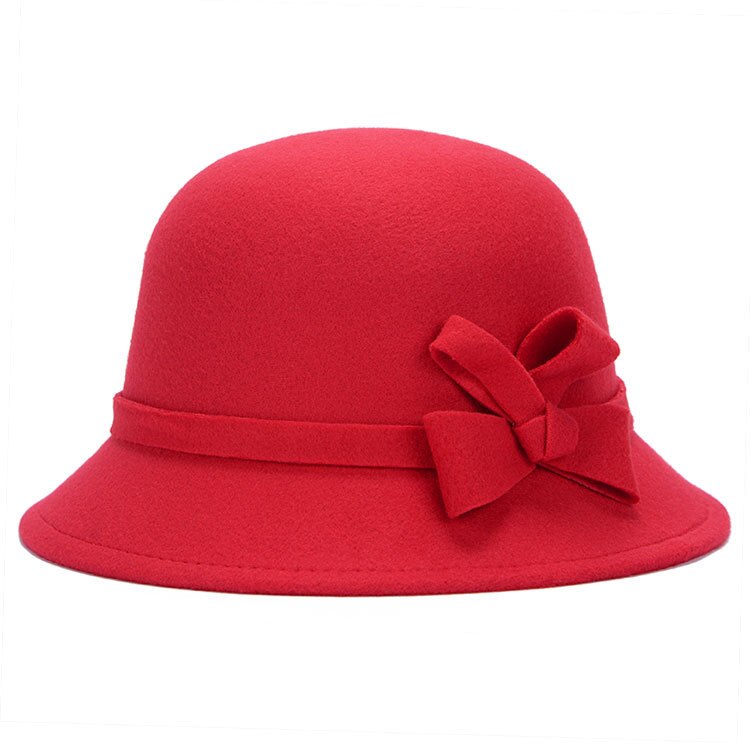 Femmes chapeau casquette femme classique haut style rétro chapeau femmes hiver Vintage seau casquette femmes élégantes accessoires de chapeau haut de forme Fedoras: 01