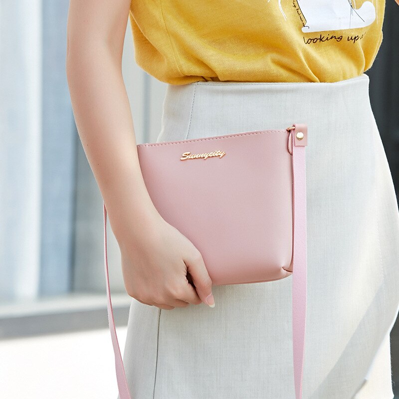 Bags for Women Simple Women PU Leather handbags Messenger Bag Lady Retro Casual Small Fresh Small Square Bag