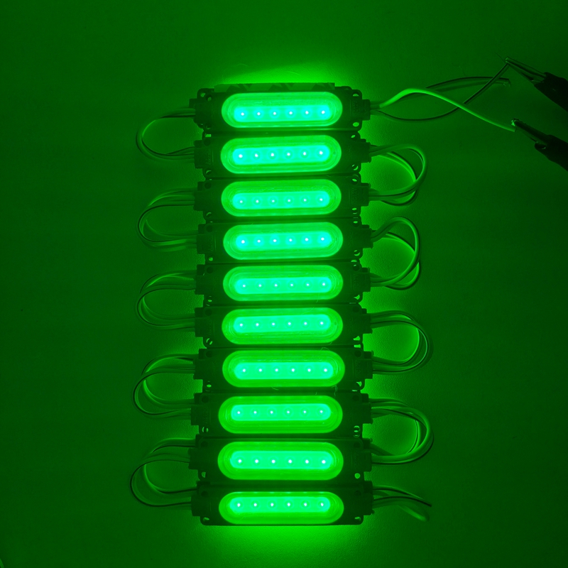 20pcs/lot Injection with Lens COB LED Module Waterproof LED Back Light Backlight for Sign Channel Letter DC12V 24V 2W IP68: black