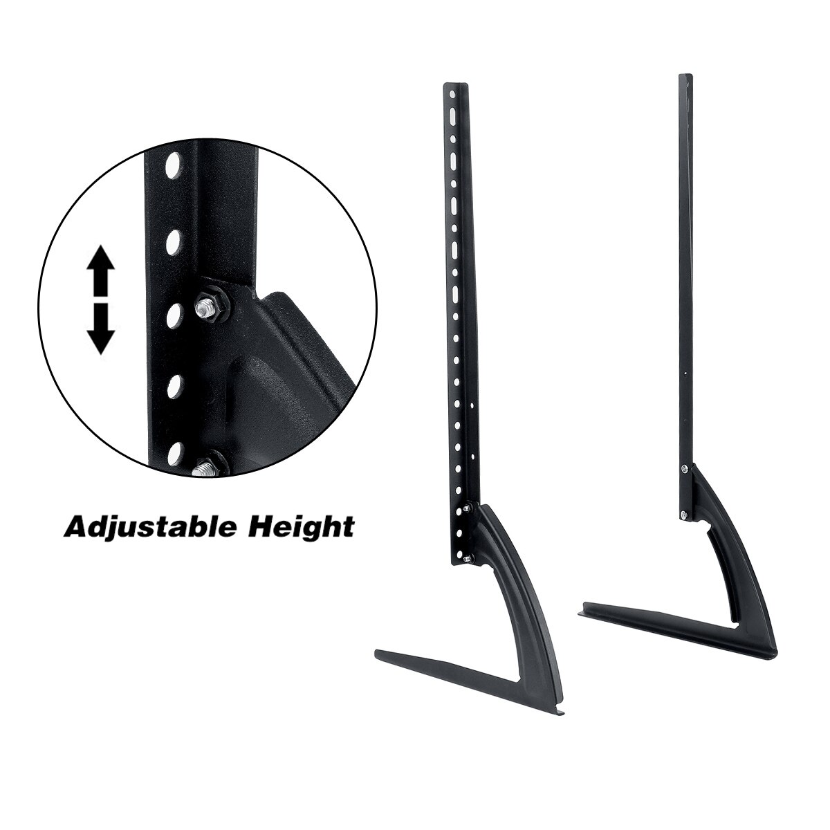 Universal LCD Flat Screen TV Table Top Mount Stand Base Black Fits For 32 Inch To 75 Inch