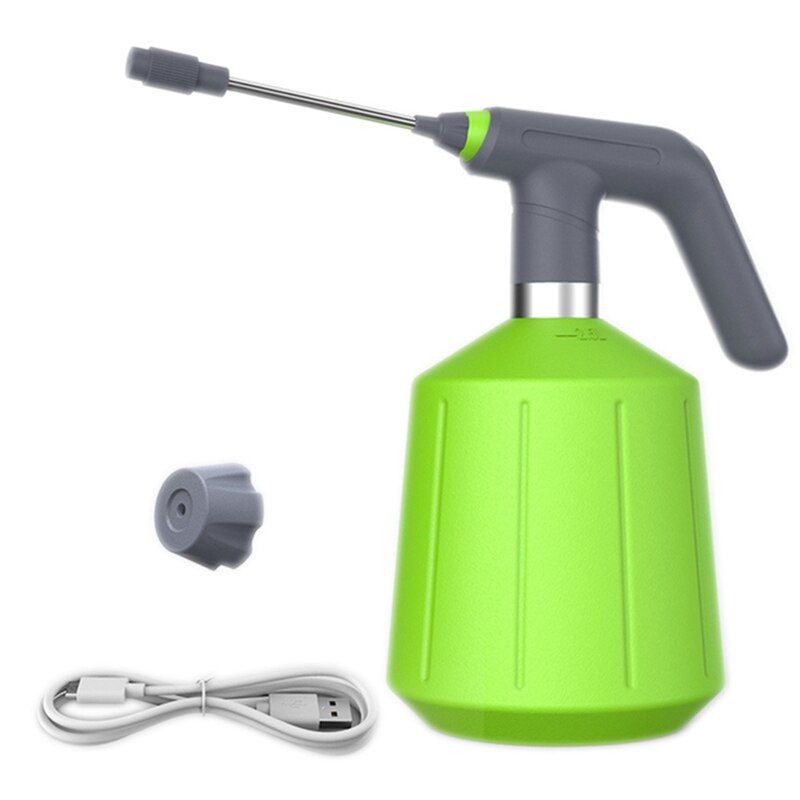 2.5L Electric Plant Spray Bottle Automatic Watering Fogger USB Electric Sanitizing Sprayer Hand Watering Machine: Dark Grey
