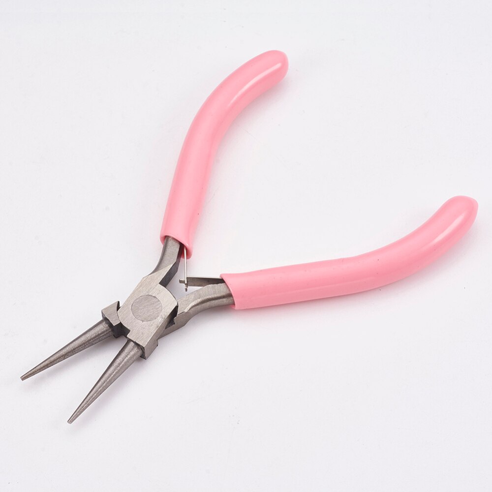 DIY Schmuck Werkzeug setzt mit Kohlenstoff Stahl Runde Nase Zangen und Kupfer Schmuck Draht für schmuck DIY machen, gemischt Farbe F80: 120x76x9mm