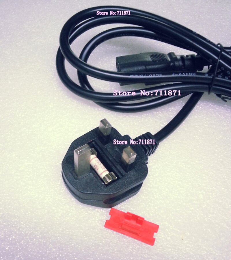 3X0.75mm Square Fuse Desktop computer Monitor C13 UK Power Cord 1.8M 3 Plug UK C13 Power Cable PC Computer UK Power Line Wire