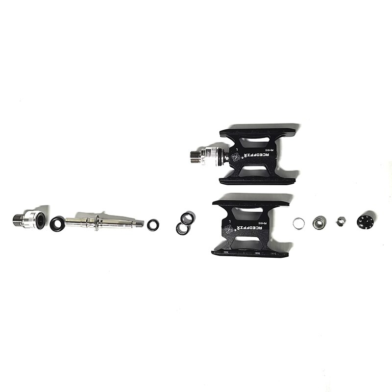 2 size ultralight 158g bicycle pedal for Brompton bike black/silver color aluminum + titanium axis 1pair