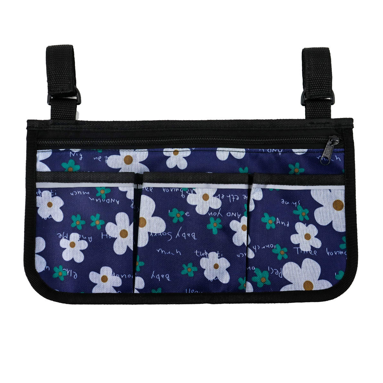 Rollstuhl Tasche mit Taschen Reflektierende Streifen Armlehne Seite Taschen Elektrische Rollstuhl Mobilität Rolle gehen Rahmen Lagerung Beutel: Typ 3