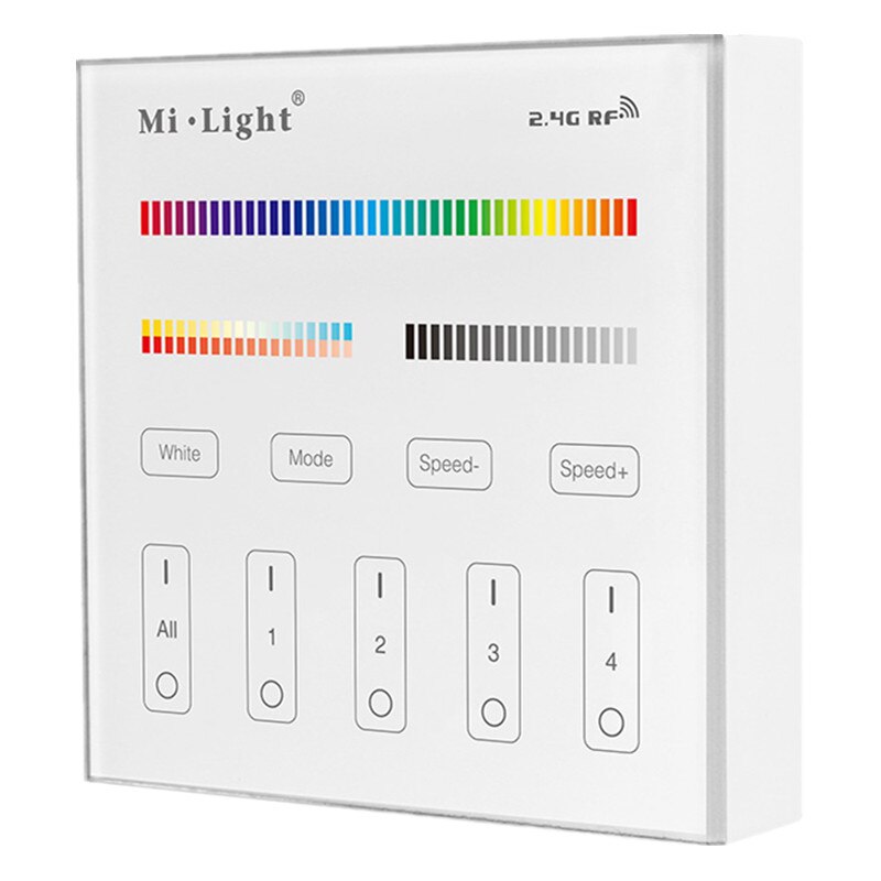 Miboxer 20w 40w Smart Square RGB+CCT LED Panel Light FUTL01 FUTL03 Wireless WIFI APP Control AC100-240V: T4 Remote