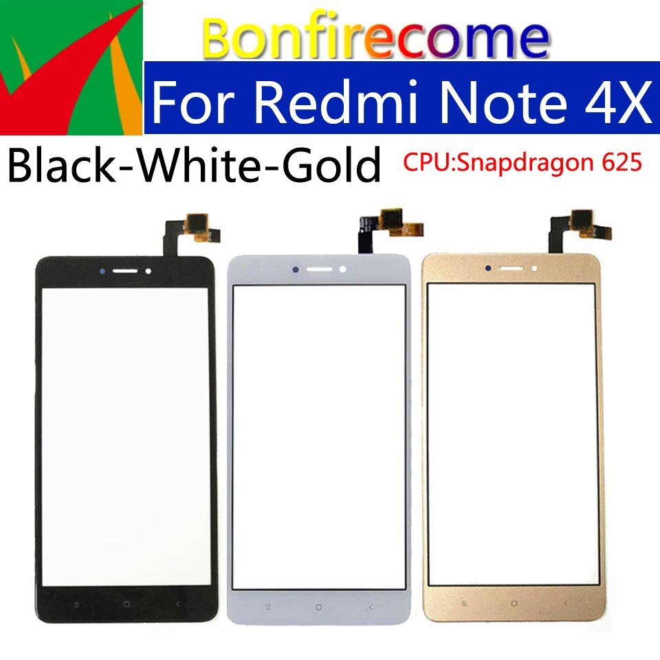 5.5 "Voor Xiaomi Redmi note 4X Touch Screen Panel Sensor Lcd-scherm Glas Lens Panel Touchscreen Digitizer Voor Redmi note4X