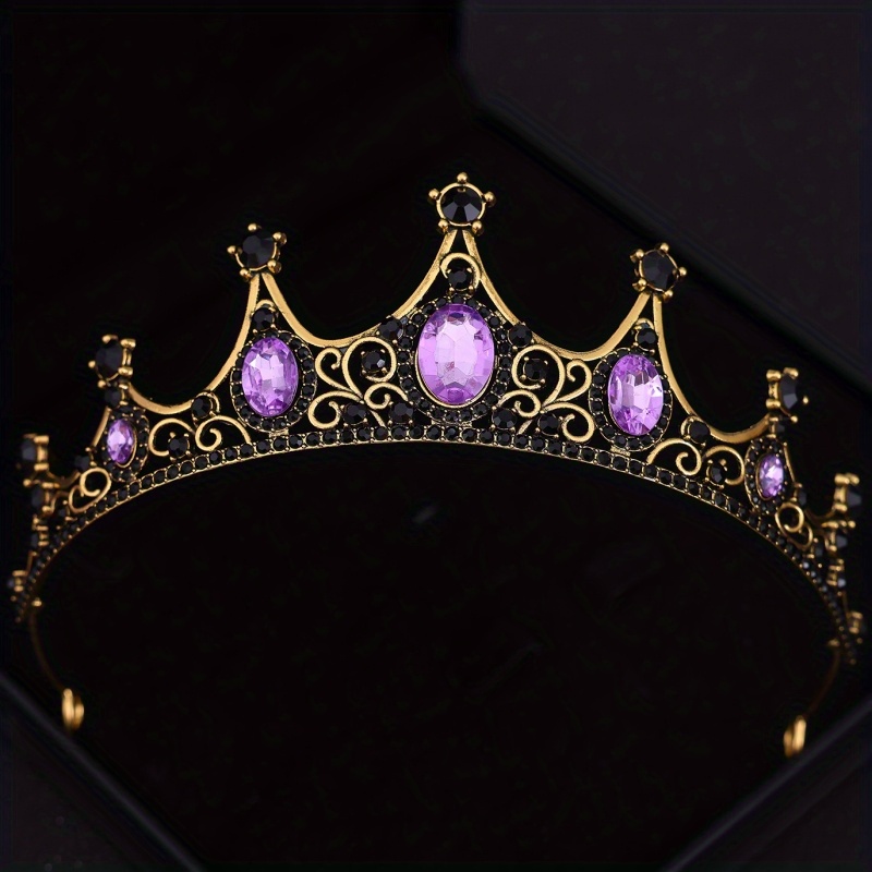 Barokke Kristallen Tiara's En Kronen Strass Prom Diadeem Kroon Tiara Voor Vrouwen Bruid Bruids Bruiloft Haaraccessoires Sieraden: Platinum Plated