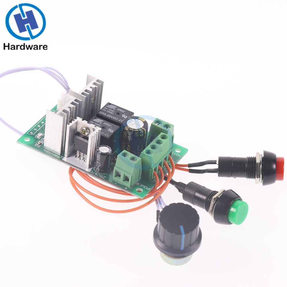 Dc 6-24V 6V 9V 12V 24V 10A Pwm Dc Motor Speed Controller Vooruit achteruit Omkeerbare Schakelaar Rc Controle Regulator