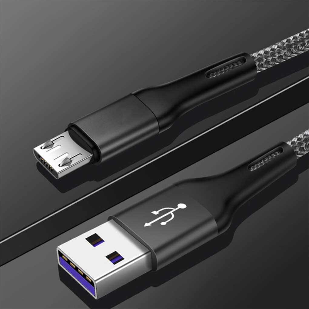 Micro Usb Kabel 3A Nylon Snel Opladen Usb Data Kabel For A Voor Samsung Xiaomi Tablet Android Mobiele Telefoon Usb Oplaadkabel