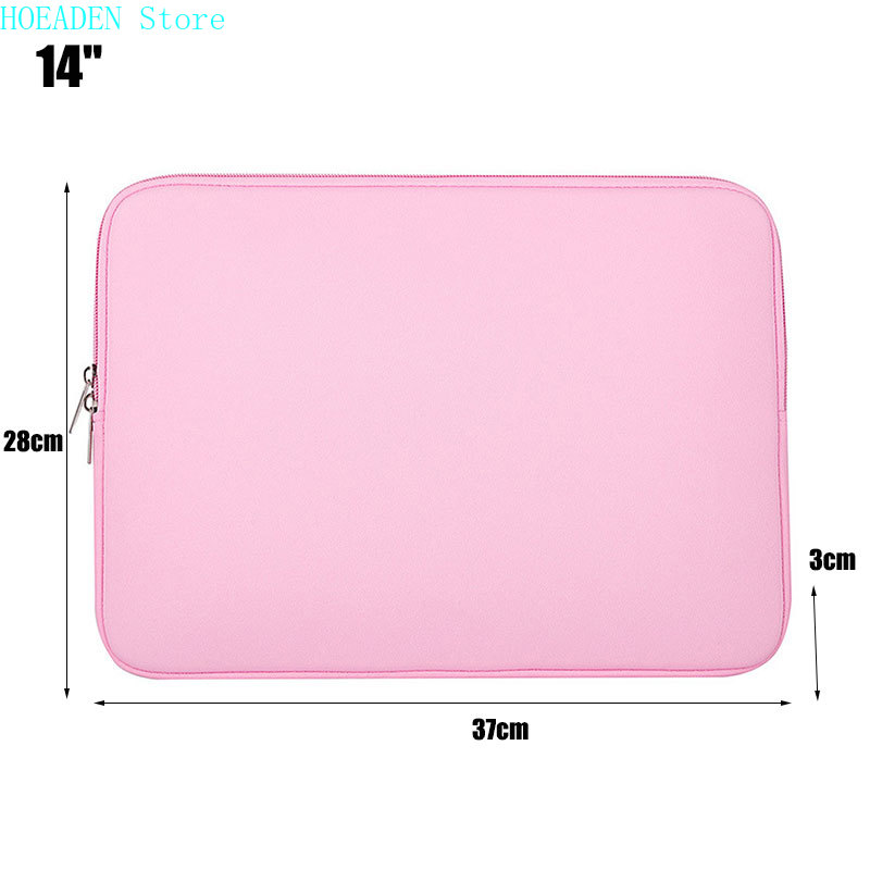 Coque pour Ordinateur Portable et Tablette 12, 13, 14, 15 et 15,6 Pouces, Étui à Fermeture Éclair, Compatible avec Macbook AIR et PRO Retina: Pink 14 Inch