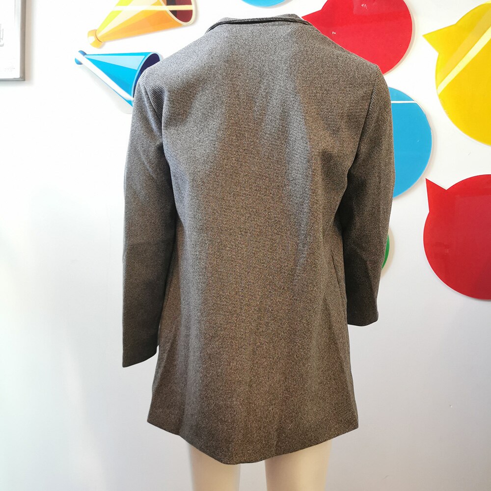 Grå trenchcoat mænd mellemlange vinterjakker til mænd business slim enkeltradet overfrakke til mænd plus størrelse 4xl