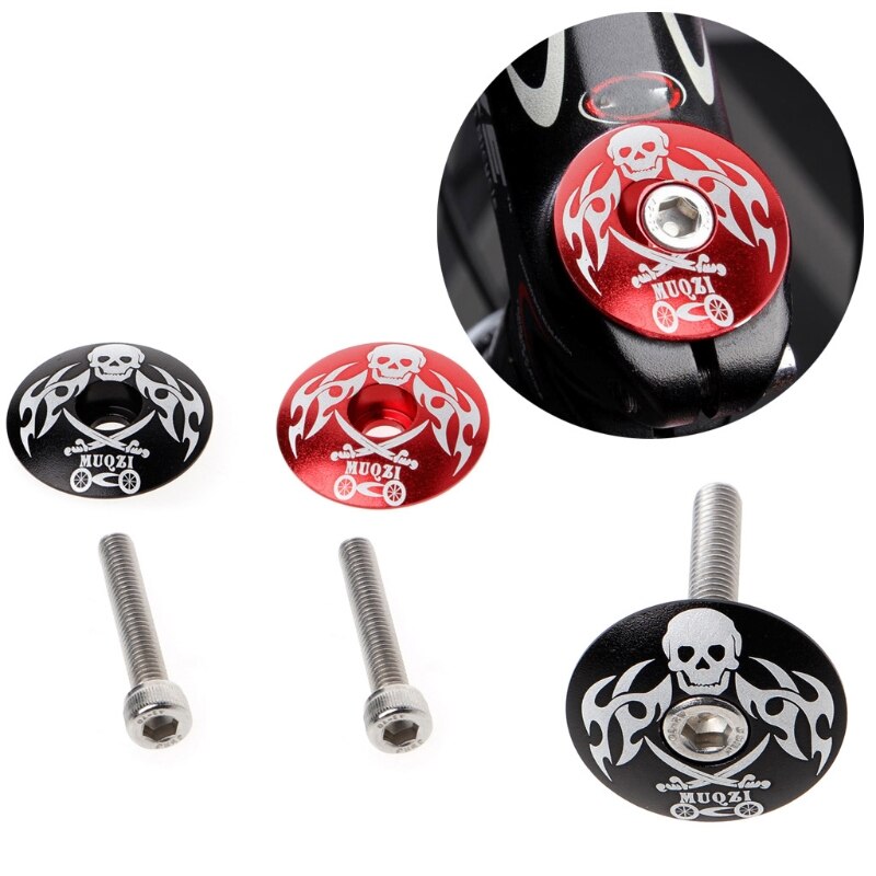 Mountain Bikes Stem Top Cap Cover Headset Screws Bicycle Cycling Accessories Set