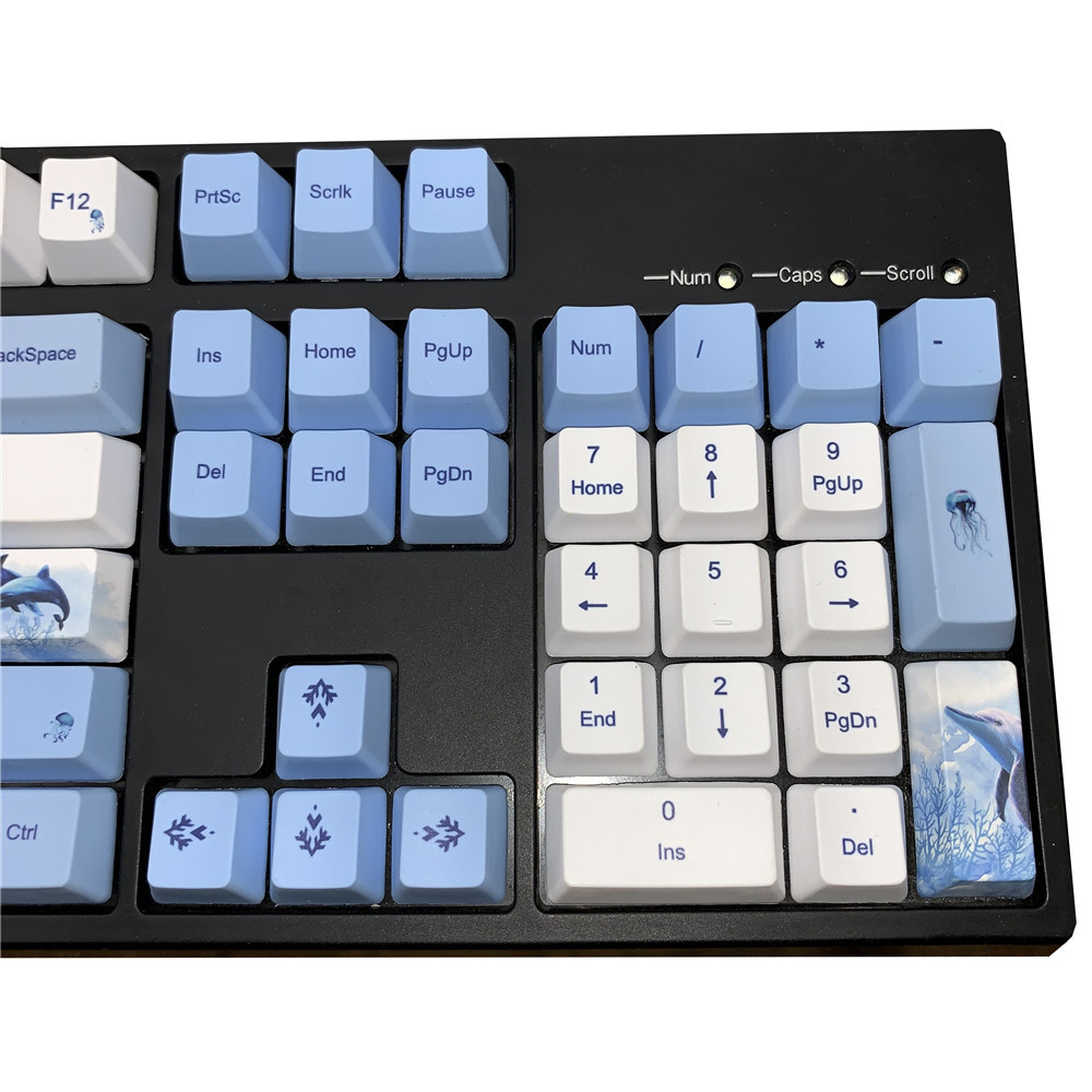 Blue Whale Key Cap OEM Profiel PBT Dye Sublimatie Mechanische Toetsenbord Keycap Voor MX Switch Compatibel Met IKBC AKKO