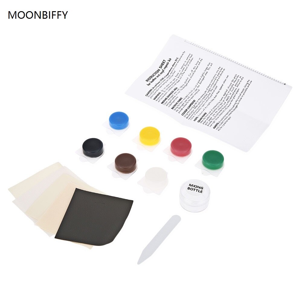 Moonbiffy Auto Car Seat Sofa Crack Rip Geen Warmte Vloeibare Leder Vinyl Reparatie Kit
