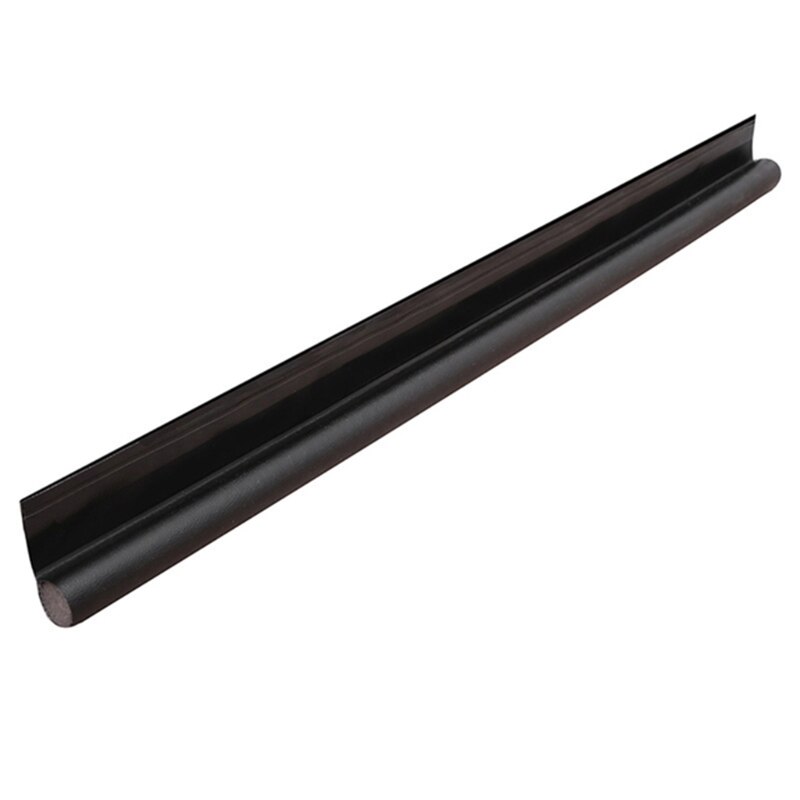 Door Draft Stopper Doors Choke Weatherstrip for Door Single Side Door Seam Strip Sealing Strip Soundproof Wind D21 21: Black