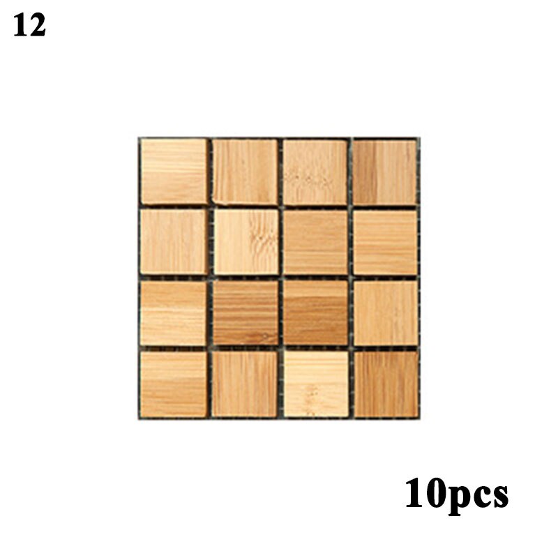 Self Adhesive Mosaic Tile Wall Sticker Kitchen Bathroom Decor Vinyl Wall Stickers Waterproof Peel Stick PVC Tiles Panel: 12