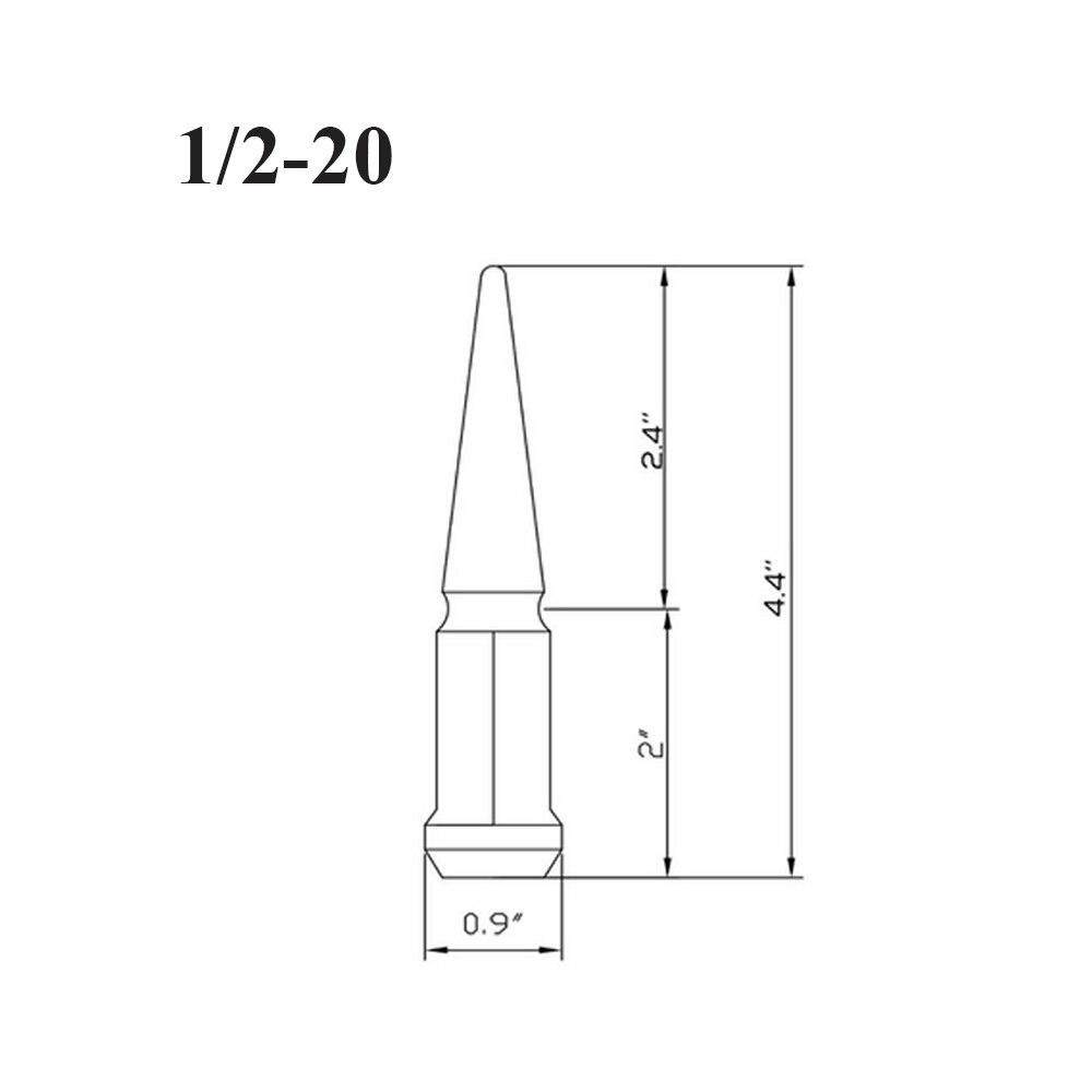 Ksp Wiel Spike Wielmoeren 1Pc: 1PC CHROME 1-2-20