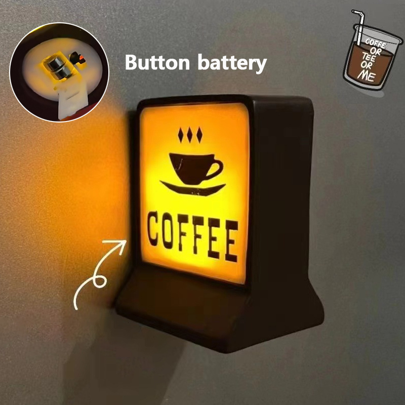 Kaffee Einkaufen magnetisch Kühlschrank Aufkleber Bequemlichkeit Geschäft hell Zeichen Heimat dekorativ Ornamente 711 leuchtend hell Boxen: Burgunderrot