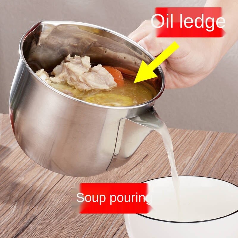 304 filtre à huile de ménage d'acier inoxydable produit utile cuisine décoration séparateur d'huile kichen decoracion couverture alimentaire