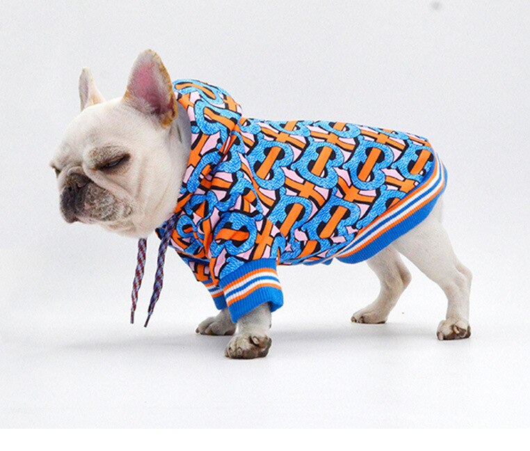 Chaqueta con capucha a juego para mascotas, ropa para perros/gatos, disfraces de perros, abrigo para gato, Bulldog Francés, chaqueta para mascotas,