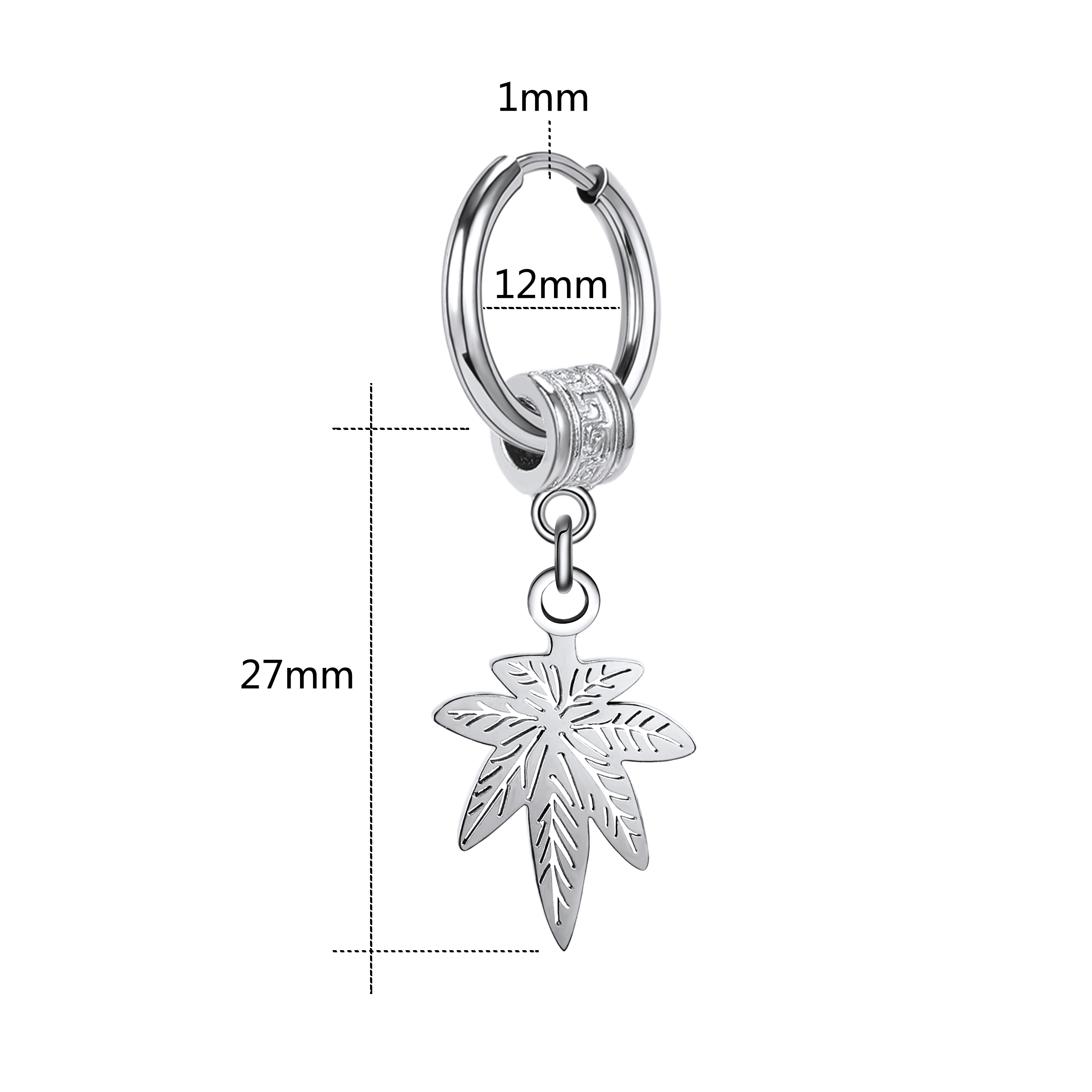 Zs 1Pc 20G Punk Zwaard Oorbel Rvs Kwastje Oorringen Zwarte Ketting Oor Hoepel Voor Dna Jongen crossear Piercing Sieraden: WHITE / Licht Geel Goud Kleur