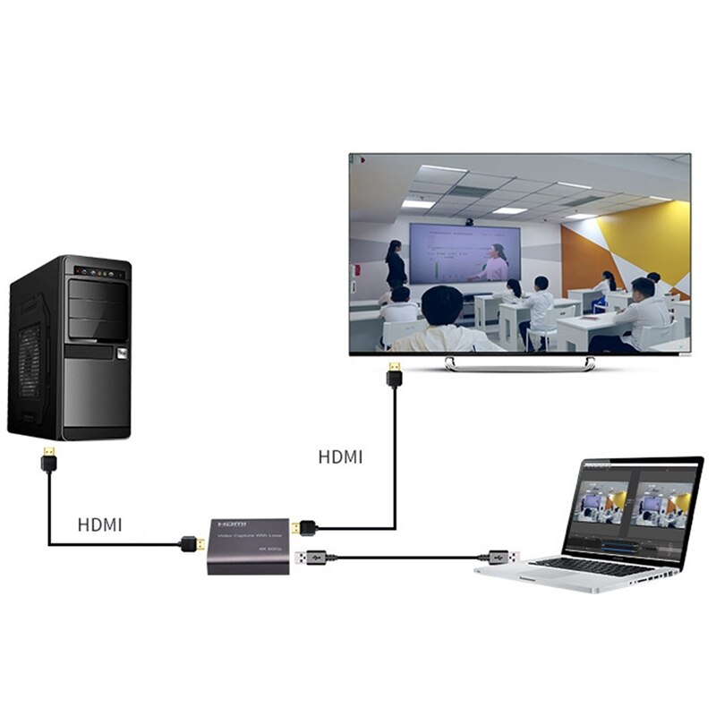 4K 60Hz HDMI Scheda di Acquisizione Video TV del Ciclo 1080P Gioco di Registrazione Piastra In Diretta Streaming Box USB 3.0 grabber per PS4 DVD Della Macchina Fotografica