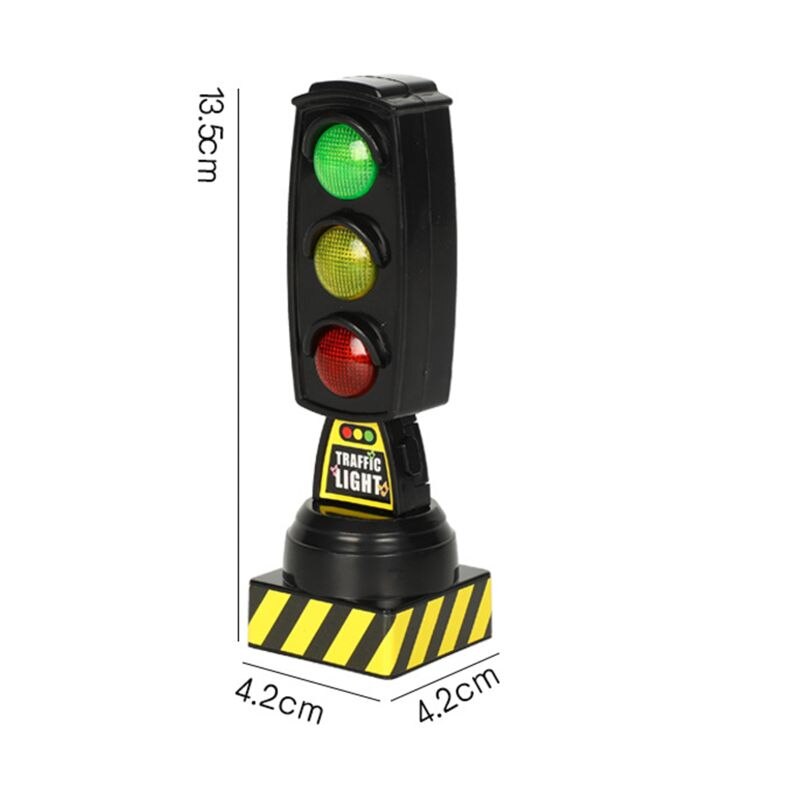 Singing Traffic Light Toy Traffic Signal Model Road Sign Suitable For Brio Train Children Track Series Toy Accessories