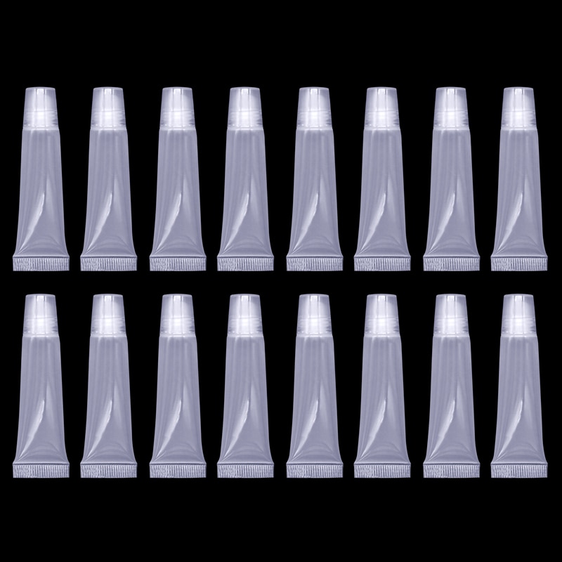 300 stuks 5 ml lege lipgloss tubes lippenstift tube lippenbalsem zachte tube make-up knijp doorzichtige lipgloss tube container