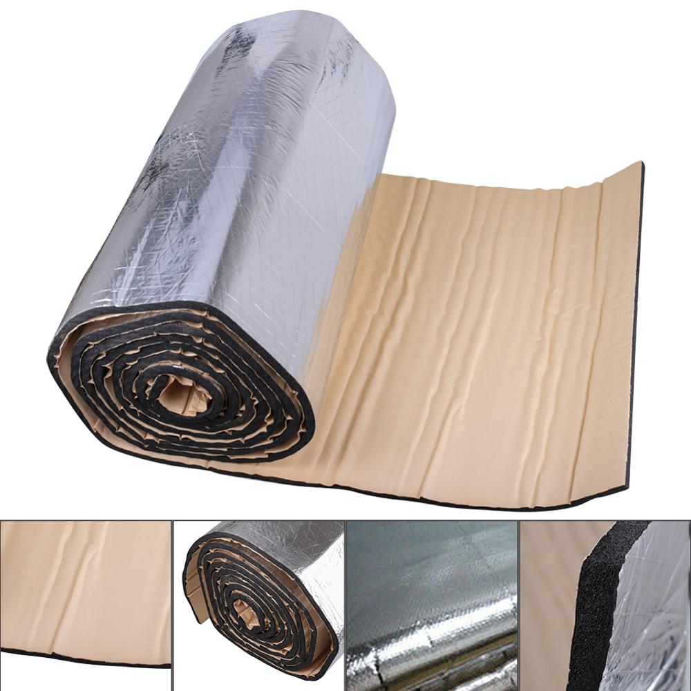 100*40cm Auto Van Insonorizzazione Isolamento Fonoassorbente Cotone Schiuma di Protezione di Calore Auto Isolamento Acustico Zerbino Accessori Auto l15