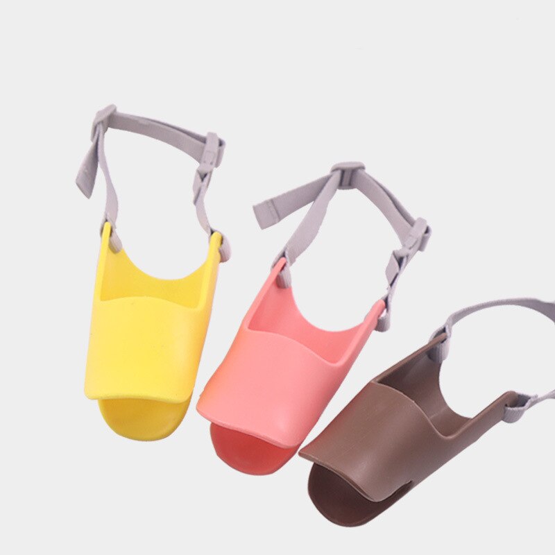 Hond Bite-Proof Eendenbek-Vormige Siliconen Mond Cover Anti-Barking Verstelbare Size Water Wassen Puppy Eendenbek Cover huisdier Accessoires