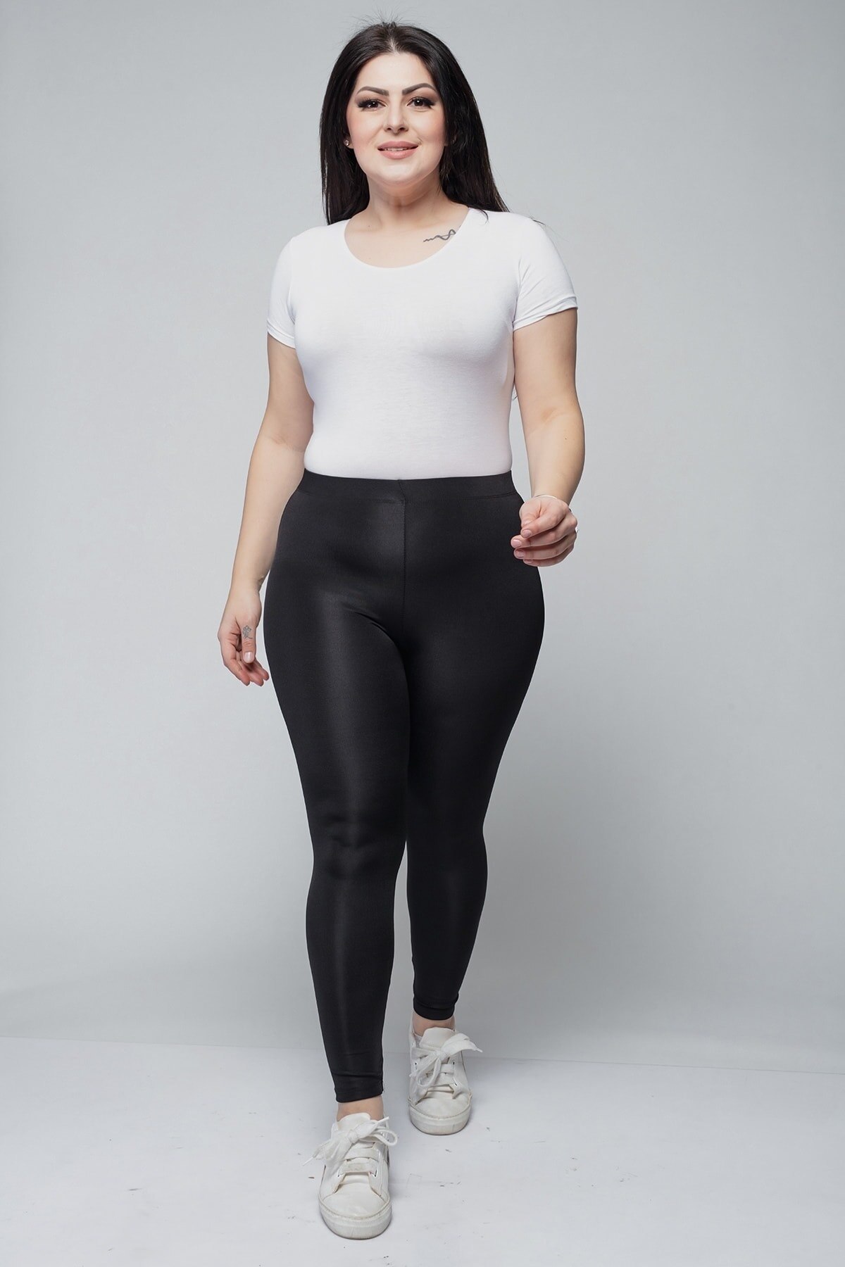 Collants de levage grande taille noir Disco 1314