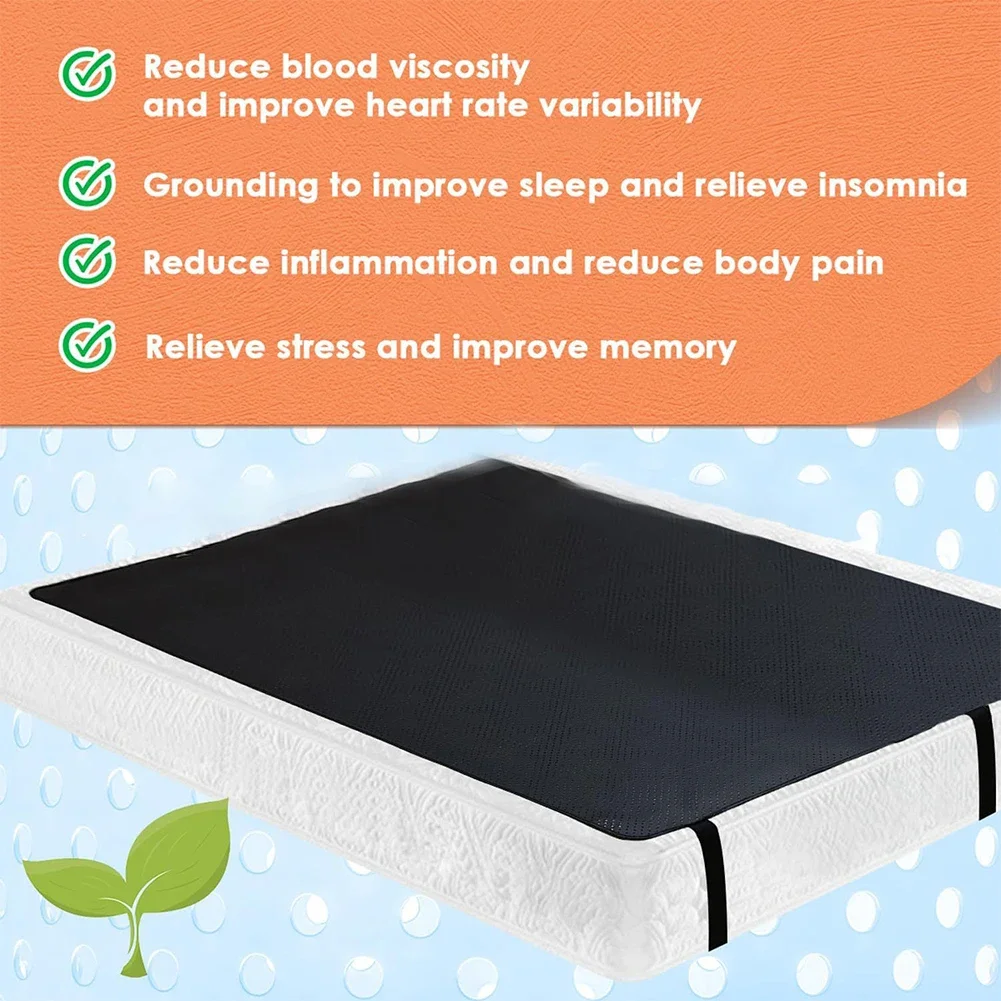 68x180cm Grounding Mat Mattress Cover Anti-static Grounding Sheets For Improve Sleep Grounding Pad Electrical Supplies