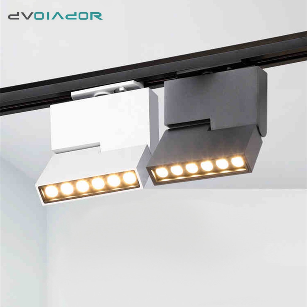 Cob 12W Led Spoor Licht Moderne Plafond Spoor Verlichting Spot Rail Spots Cree Spoor Lamp Verlichting Voor Thuis winkel Verlichting