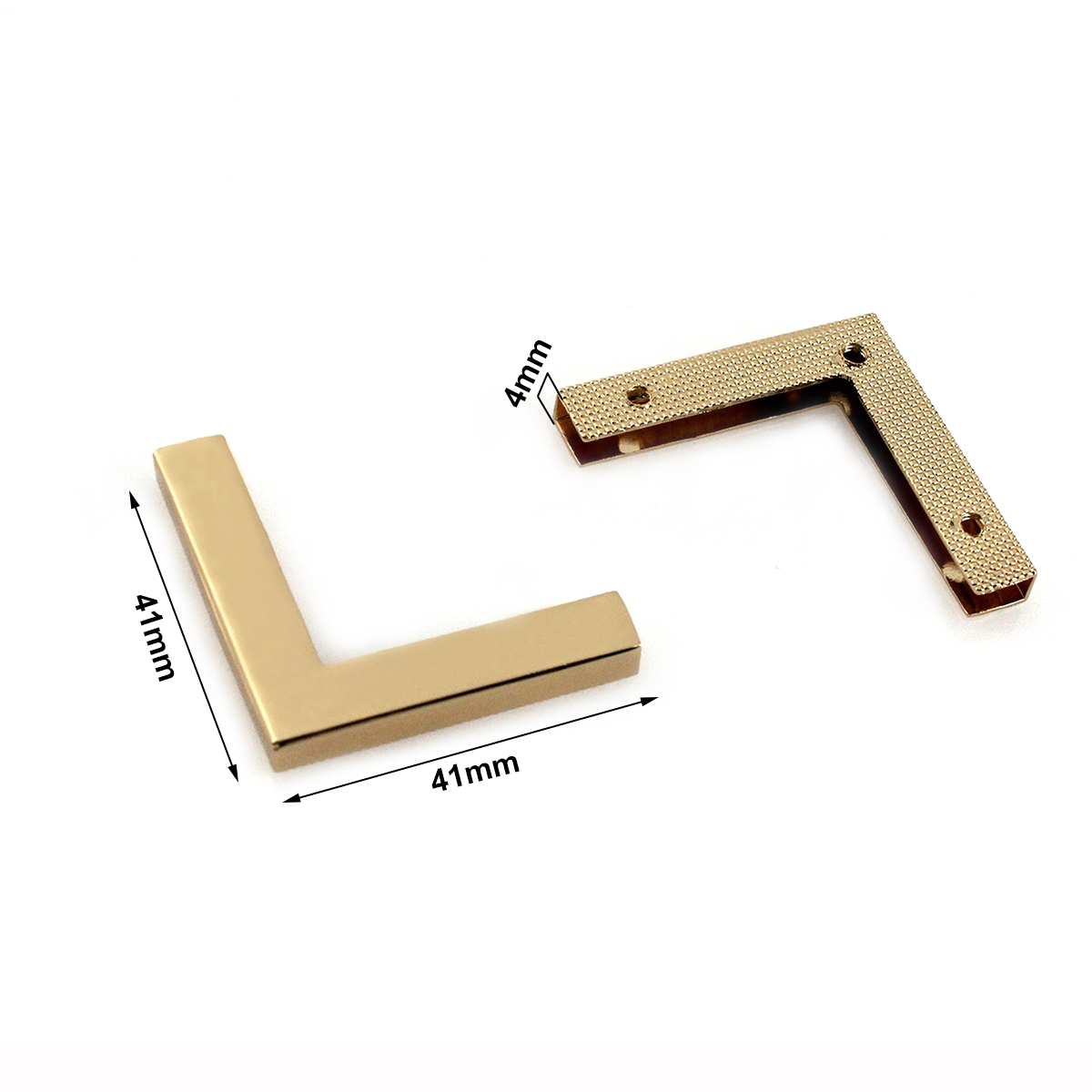 Een Paar Metalen Haakse Rand Gesp Zak Hoek Schroeven Clip Randen Protector Sluiting Voor Lederen Ambachten Hardware Accessoires