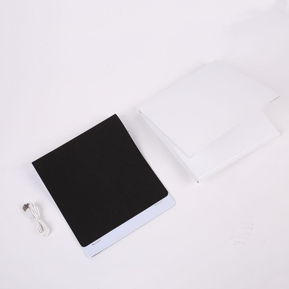 Mini Folding Photography Studio Soft Box LED Folding Portable Lightbox Background Light Tent Soft Box Backdrops for Digital DSLR Camera
