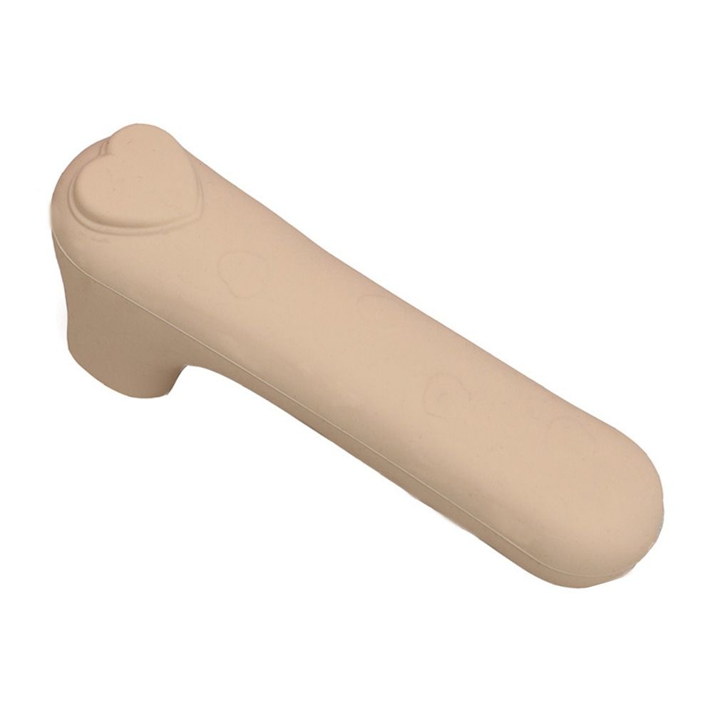 Door Knob Cover Silicone Door Handle Glove Wall Protectors Door Knob Protective Anti Collision Static Mat Home Door Knob Covers: Light Grey / See below for size descriptions