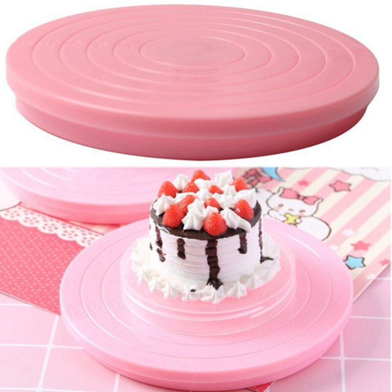Giradischi per torta fai-da-te stampo da forno piatto per torta rotante rotondo strumenti per decorare torte tavola rotante forniture per pasticceria accessori per la cottura