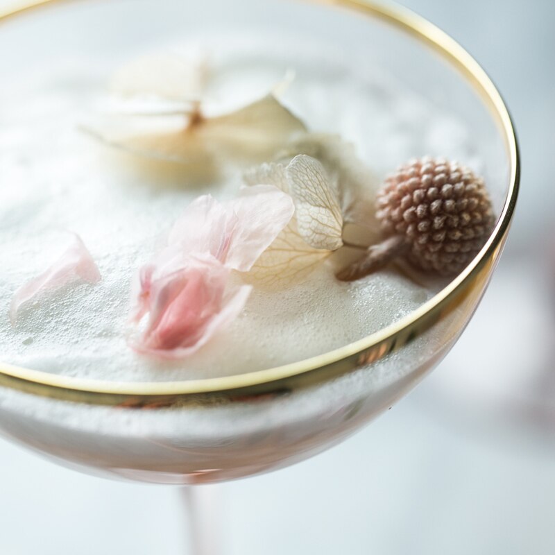 Europa håndmalet guld krystal vinglas pink bæger cocktailglas champagneglas dessertkop mælkeglas bryllupsglas