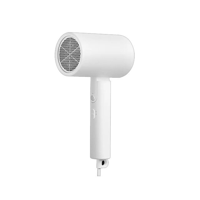 Secador de pelo portátil y plegable Xiaomi Anion Nano, secador de pelo para el hogar, compatible con el modo de viento frío y: White with adapter