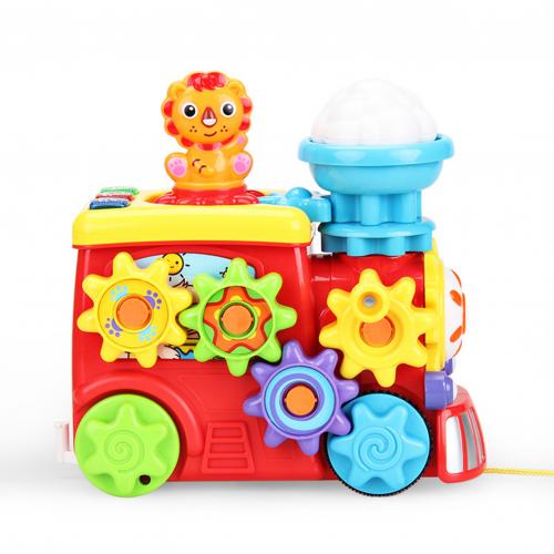 Cartoon Dier Trein Gear Splicing Diy Montage Educatief Speelgoed Kids Set: Default Title