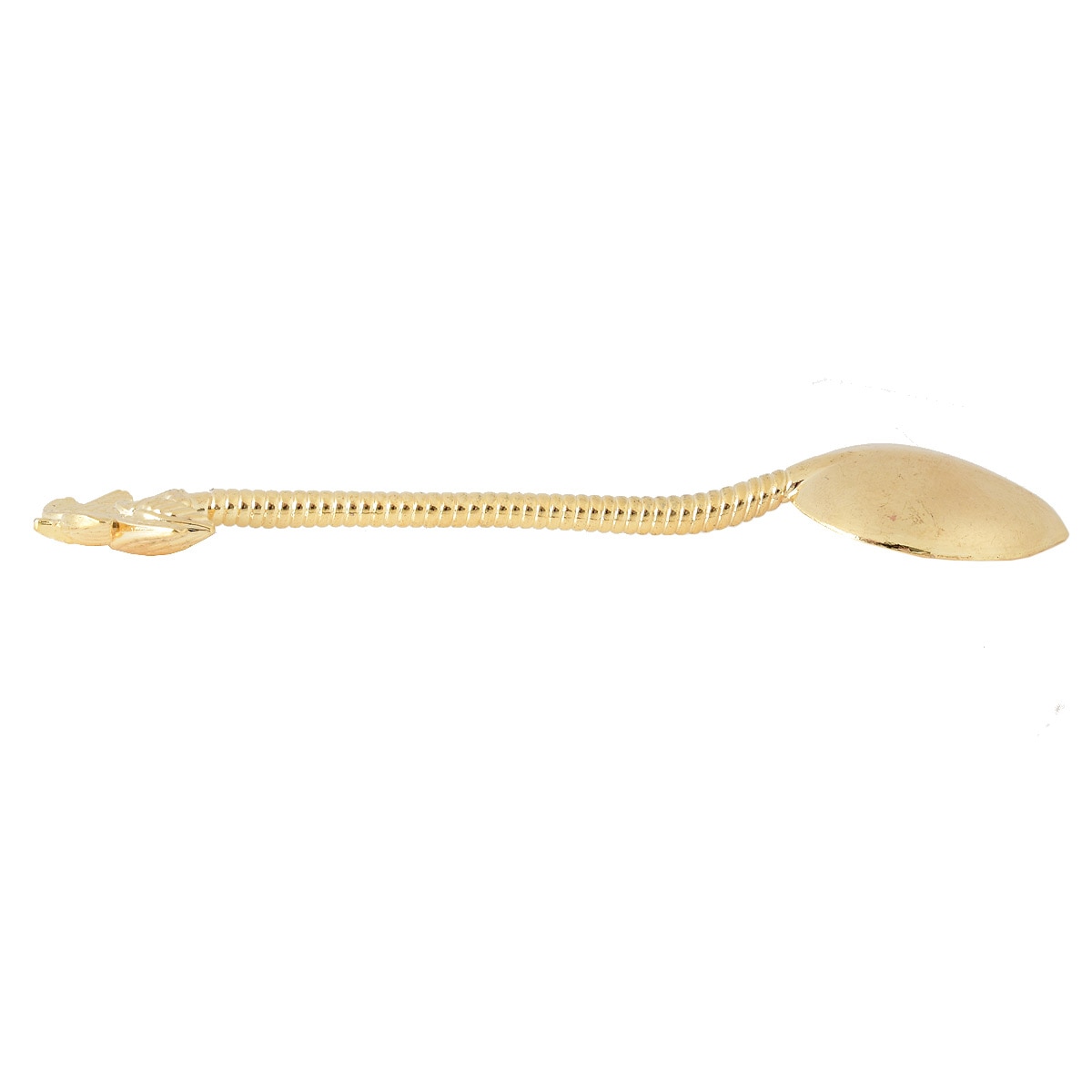 2 st 10cm guld zinklegering tesked kaffe sked tropisk stil kokosnöt träd omrörning tillbehör sked ca 10.5cm i längd